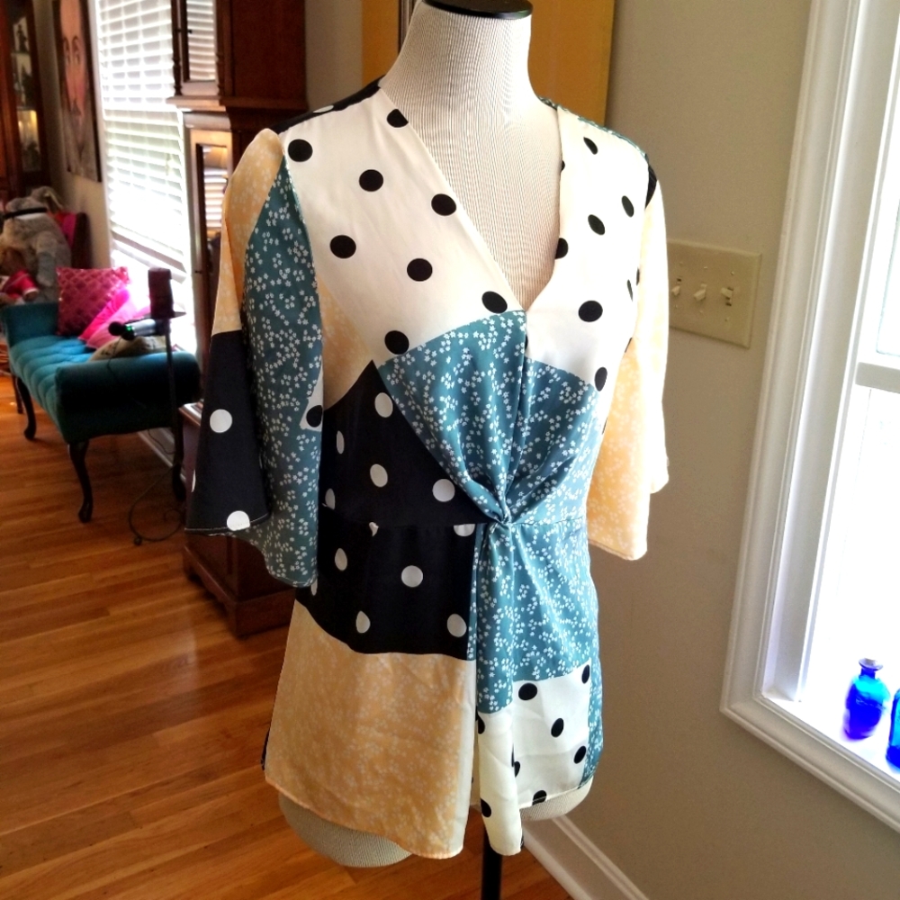 Anthro "Skies Are Blue" Top